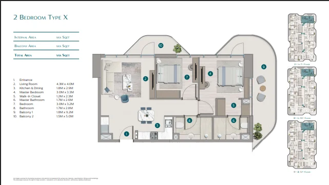 2 Bedrooms